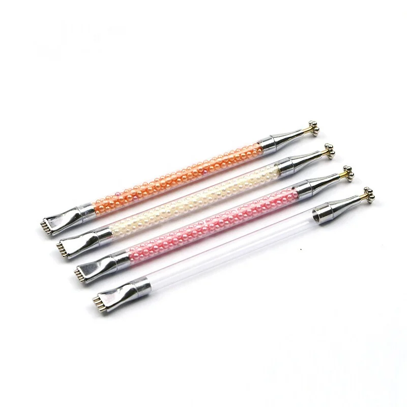 

3pcs Nail Art Eye Flower Stripe Magnetic Pen DIY 3D Nail Art Magic Stick UV Gel Manicure Tool Polish Brush Accessories