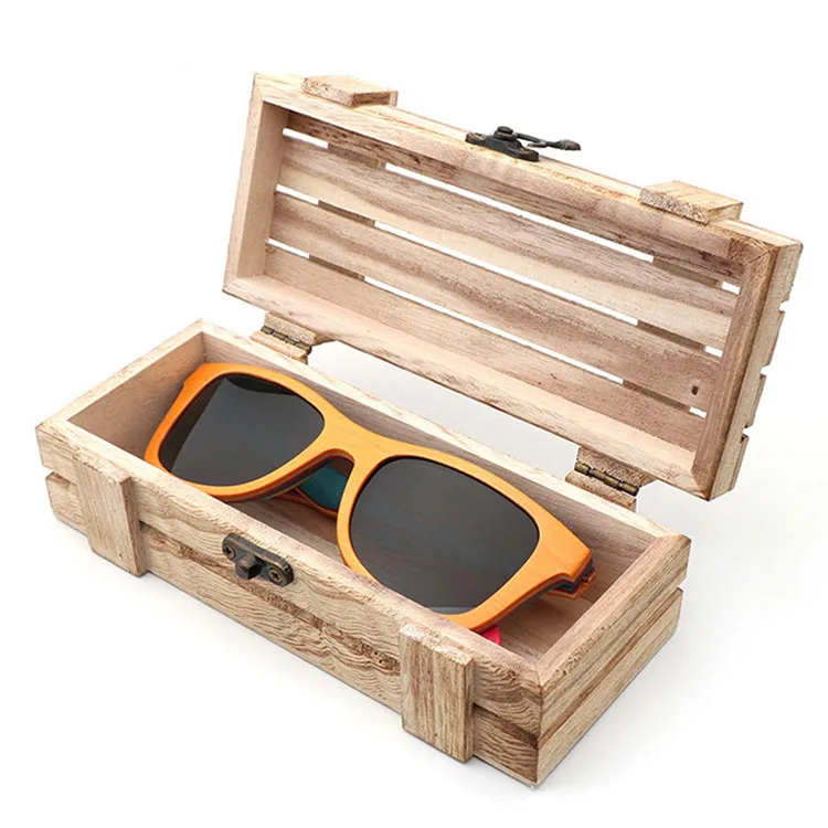 

2022 Popular Bamboo wooden sunglasses handmade custom logo light wood sun glasses package cases