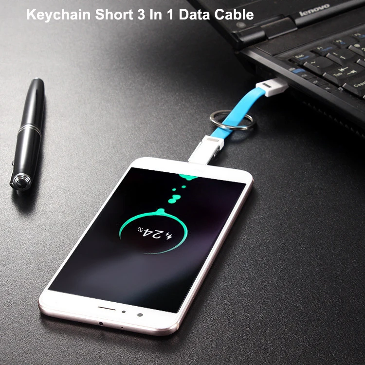 Innovative Products 2020 Coloful Portable Mini Fast Charging Short 3 in 1 Magnetic USB Cable For Christmas Gift - ANKUX.COM