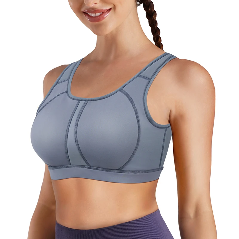 

Women Yoga Bra Elastic Wide Band Criss Cross Comfortable Full Cup Ladies Plus Size Sports Bra