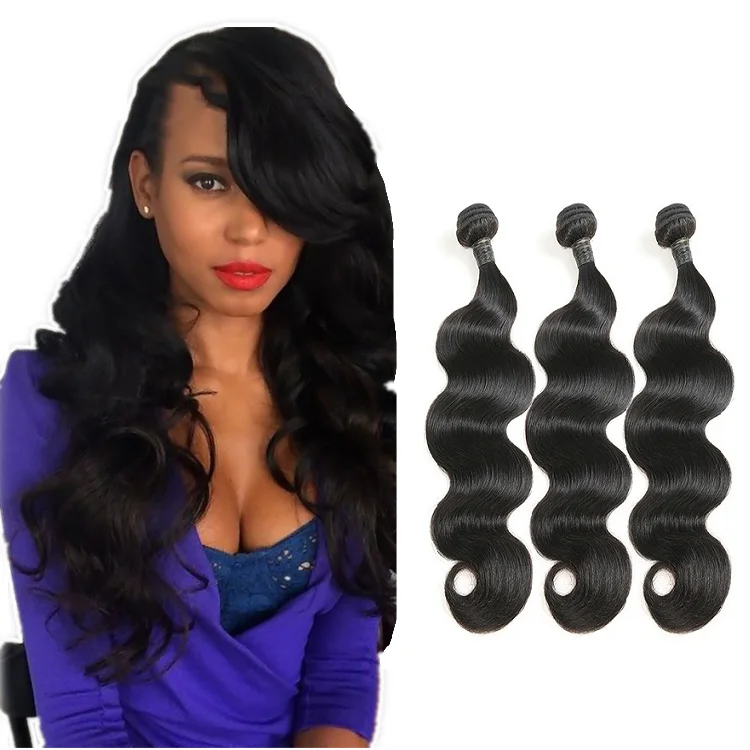 

8 to 30 inch Length and Yes Virgin Hair bundles with closure, 100% Virgin Brazilian Human hair, Body Wave Remy hair extensions