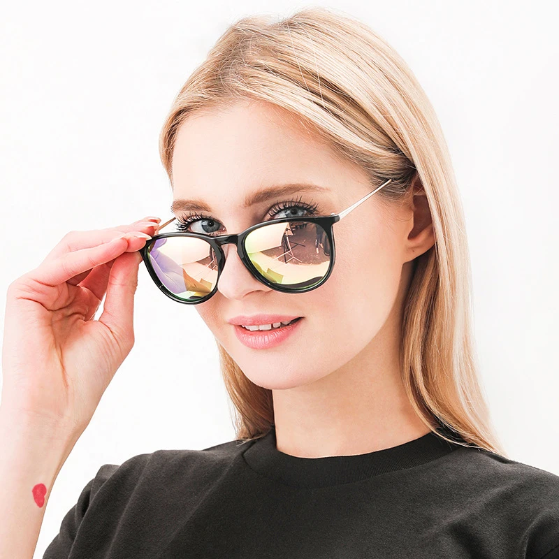 

Moreroll Classic 4171 men's women's round unisex metal sunglasses Retro polarized sunglasses coating mirror lens sun glasses