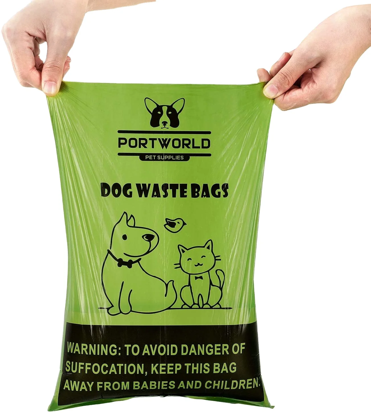 

Customized Logo Biodegradable No Smell Organic PLA Corn Starch Dog Poop Bag, Green/yellow/white or custom