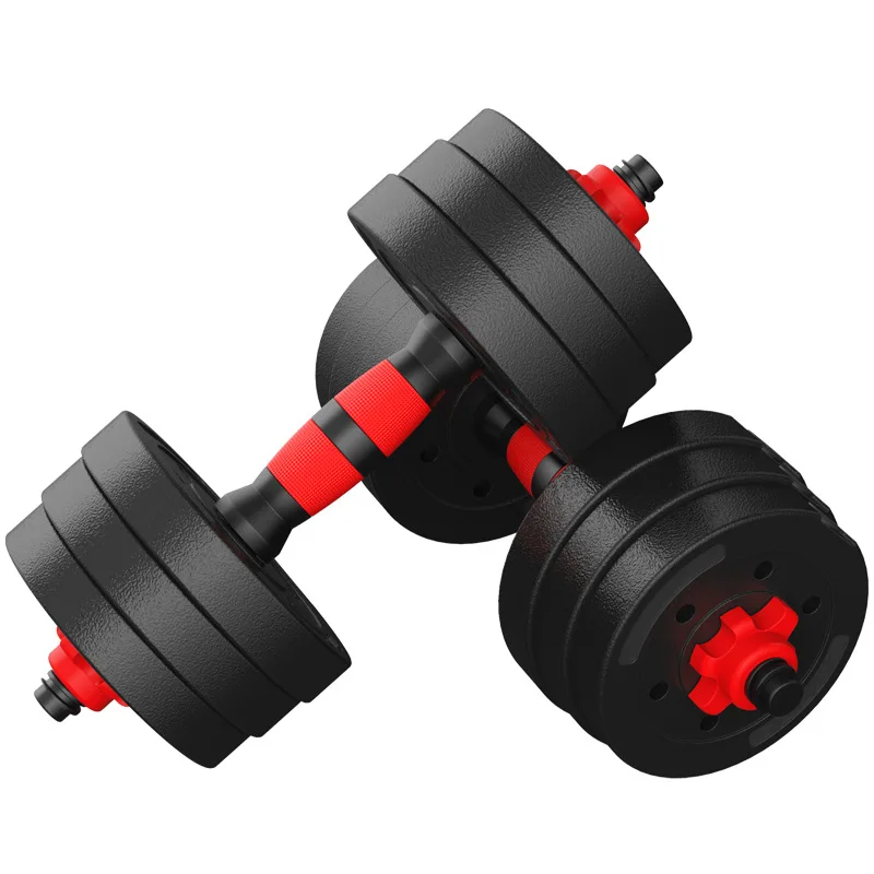 

Wholesale Detachable 10KG-40KG Rubber Coated Dumbbell Barbell Fitness Equipment For Men