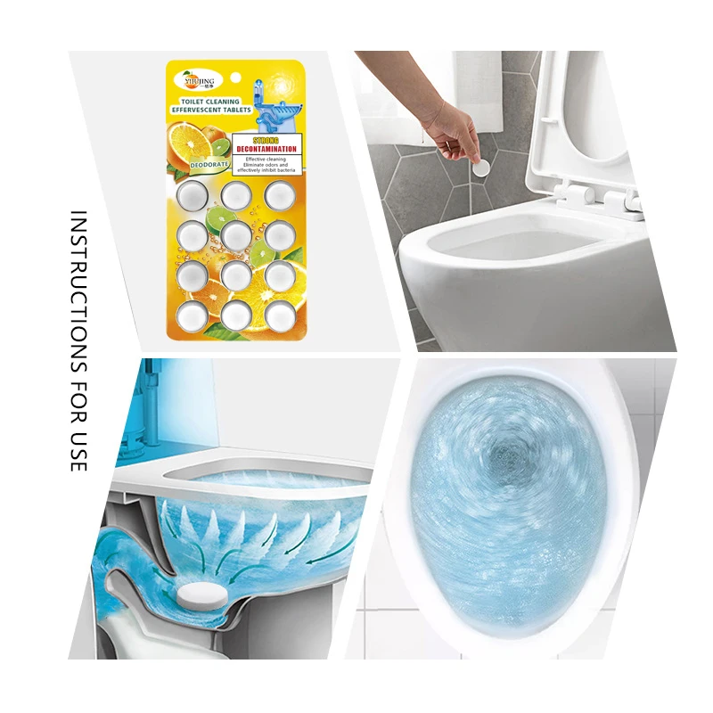 

Hotel/Home portable bowl Effervescent tablets best safe and cleaner toilet wash tablet for toilet, White