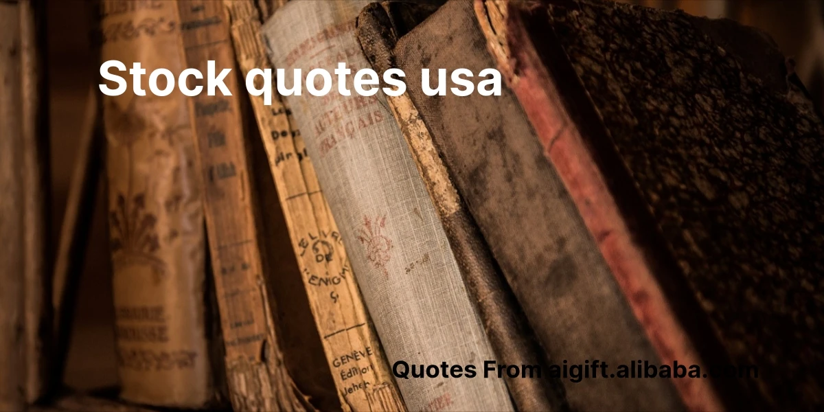 stock quotes usa