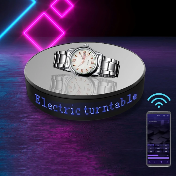 

New 20cm Intelligent APP Screen Display Electric Rotating Turntable Mirror Display Stand Photography Shooting Props Turntable