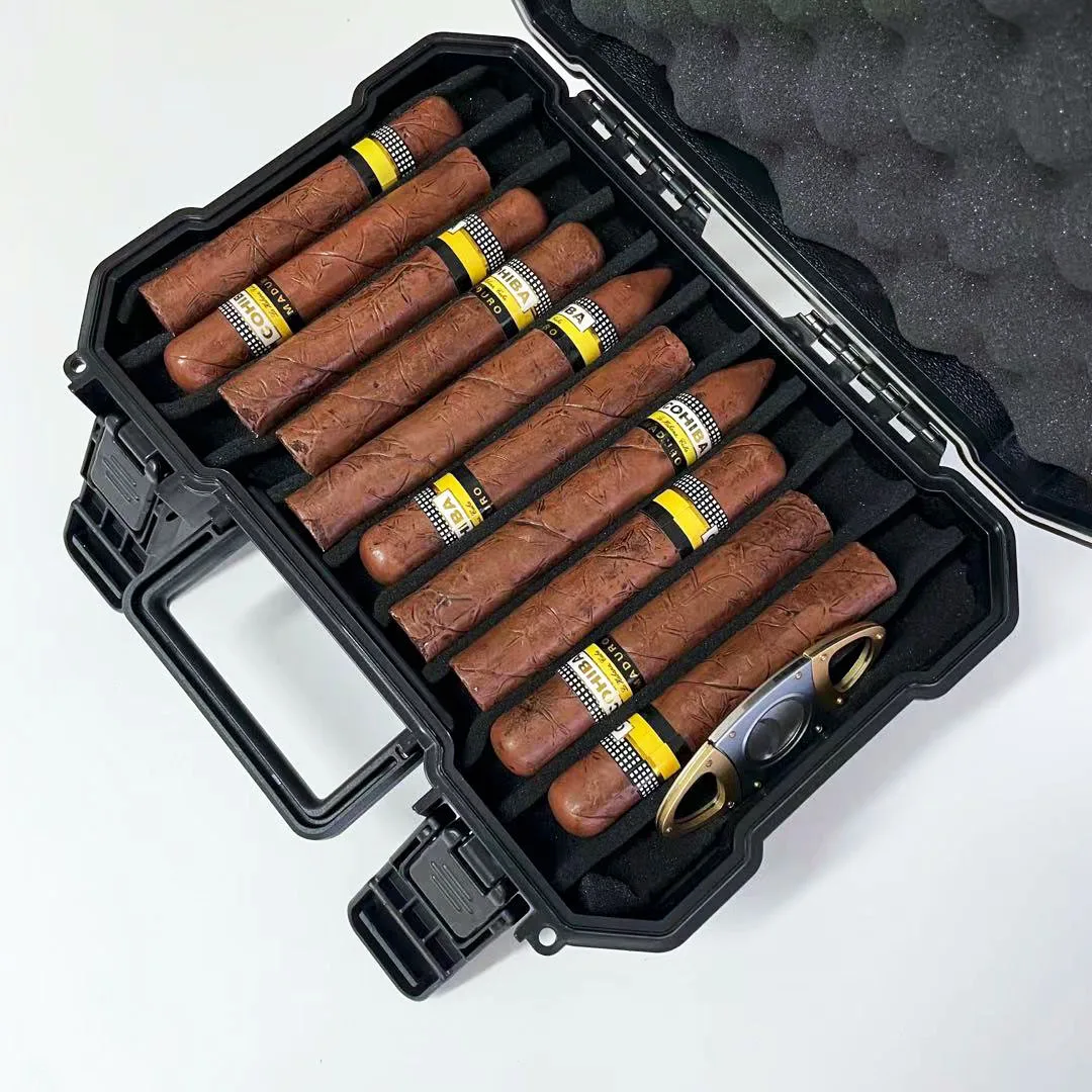 

Custom Cigarette plastic Solid cigar case Plastic Cigar Box For Wholesales, Customized color