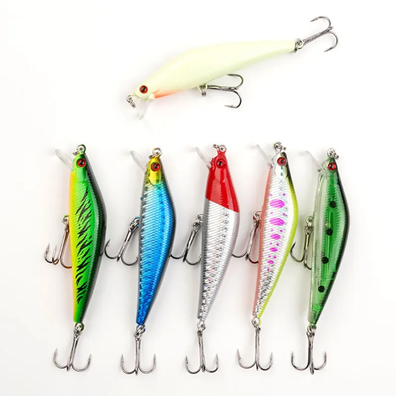 

Sinking Mini Wobbler Pesca Hard Artificial bait Minnow Fishing 7.5cm8.5g Lures With hook, Various