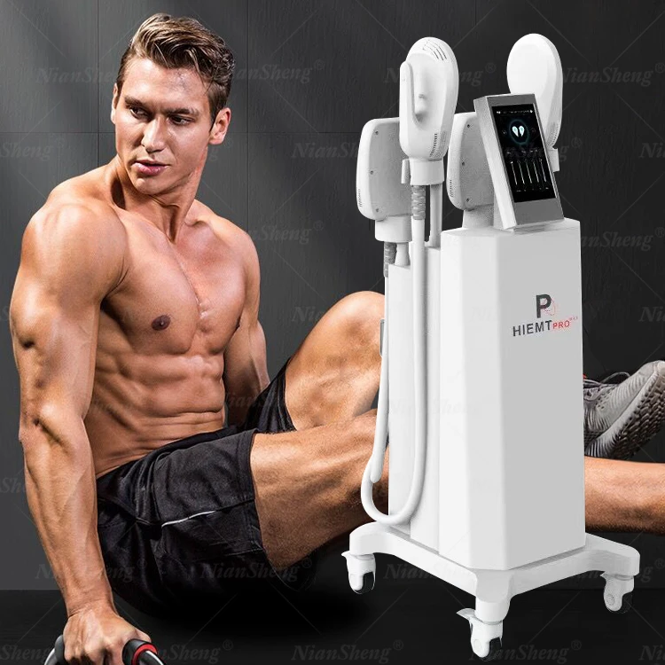 

Free shipping 4 handle ems china smart electrical muscle butt stimulator body leg shaper massager slimming machine, White