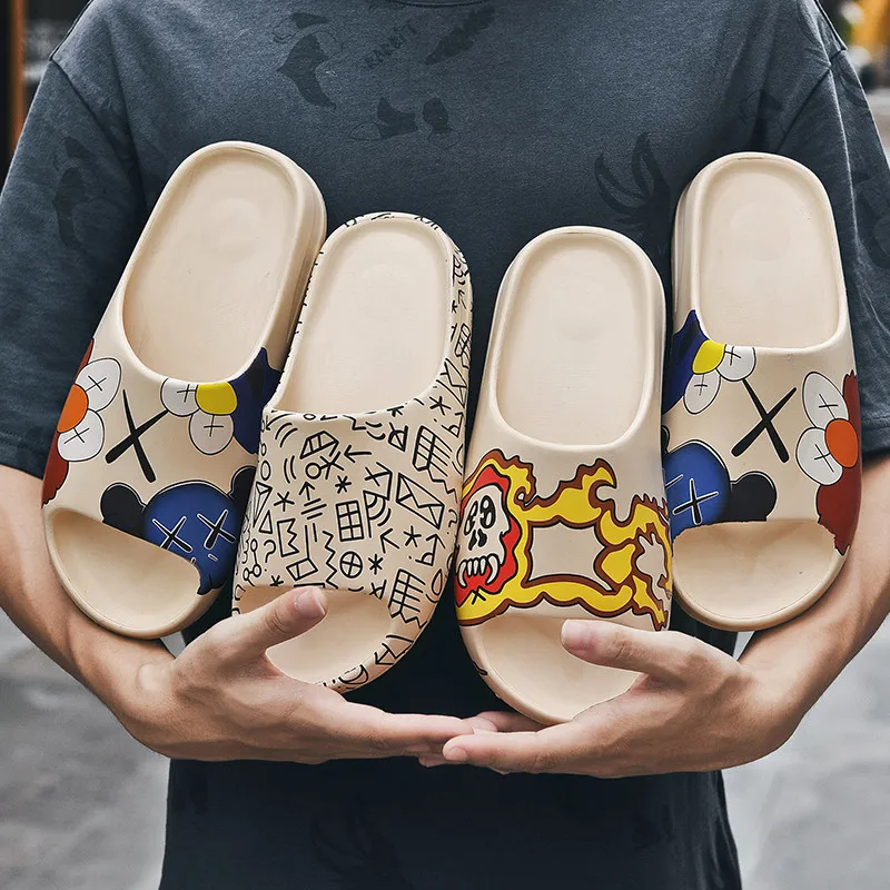 

2021 Summer New Platform Non-slip Unisex Indoor And Outdoor Home Eva Sandals And Slippers, Customized color