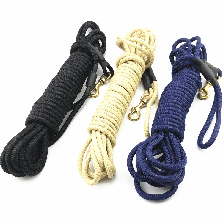 

Heavy Duty Check Cord Dog Lead Long Dog Training Leash Tracking Line Heavy Duty Rope Lead for Dogs
