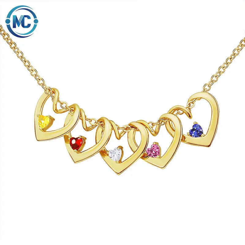 

Customized Diamond Heart Pendant mother's Day gift love necklace in 2021