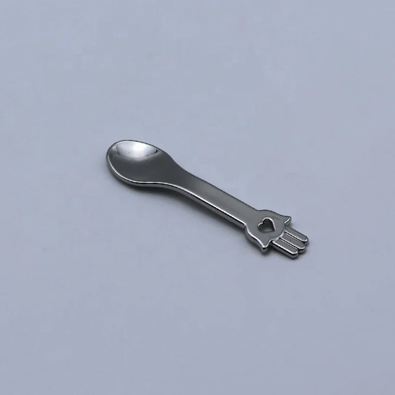 
Creative styles 60mm metal luxury silver/rose gold cosmetic cream spoon 