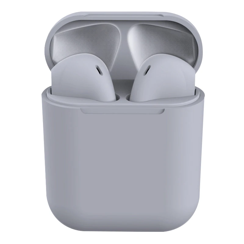 

Wholesale price stereo sound ear earbuds touch control with charging case inpods 12 wierless earbuds, Matte black, white, gray, pink, yellow, blue, green