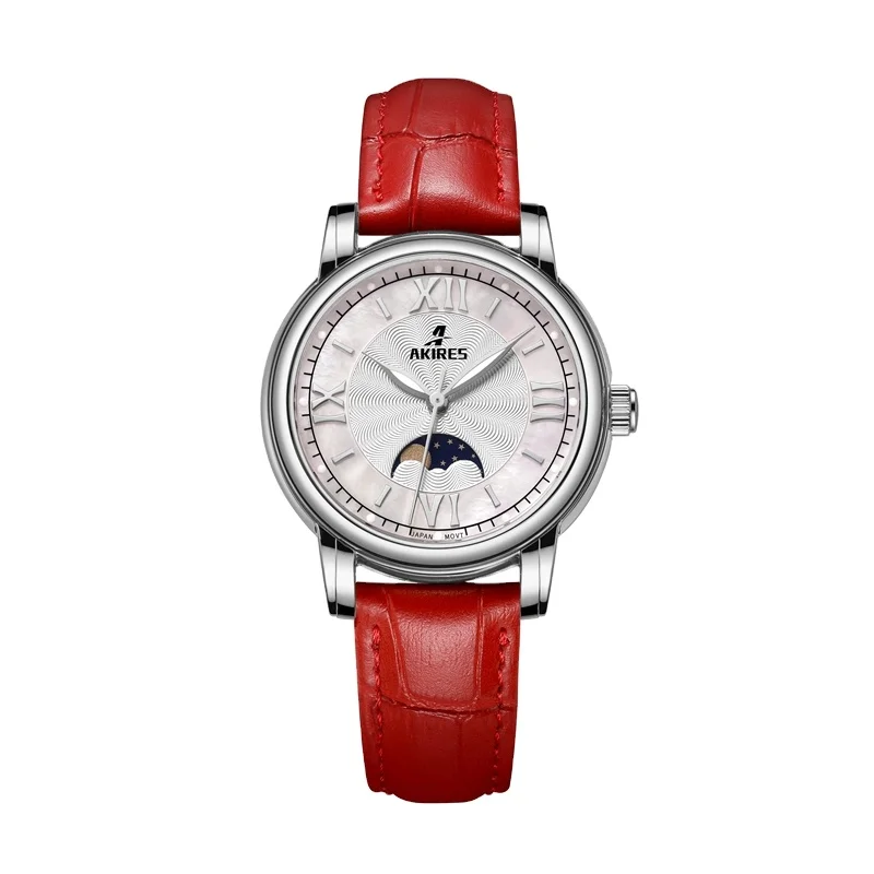 

Original Brand top quality watch 5atm water resistant stainless steel moon phase high quality customized watches for women