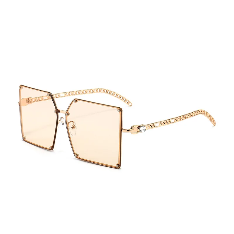 

2021 sunglasses fashion retro big frame Shade oversized shadow diamond Sunglasses women men lentes de sol