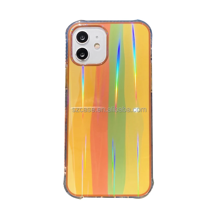 

IMD Phone Case Shenzhen Sale IMD Geometric Stripe TPU Transparent Mobile Cell Phone Back Cover Case For Huawei P40 Pro+