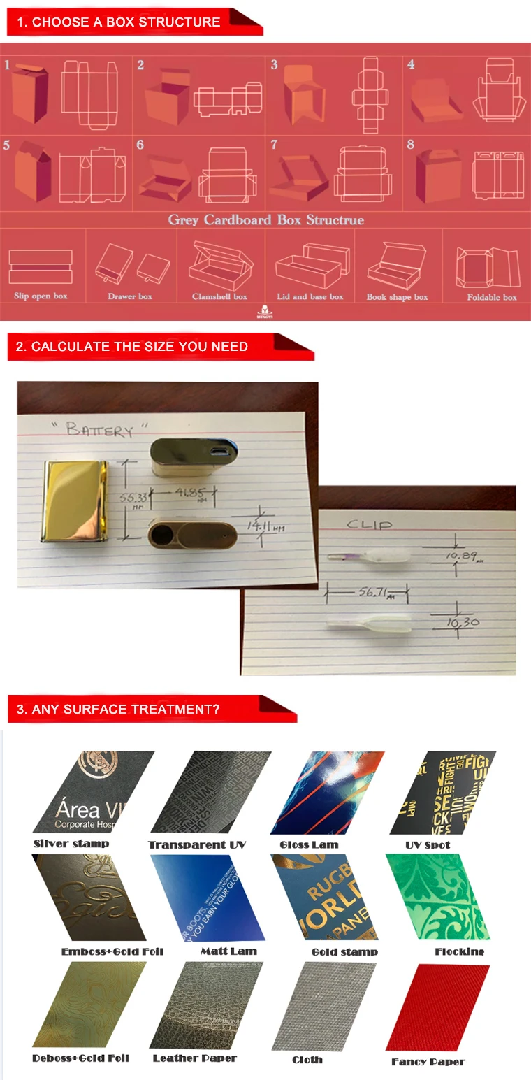 Hair Packaging Boxes Drawer Cardboard Cookie Phone Case Paper display Lcd Screen Gift Box