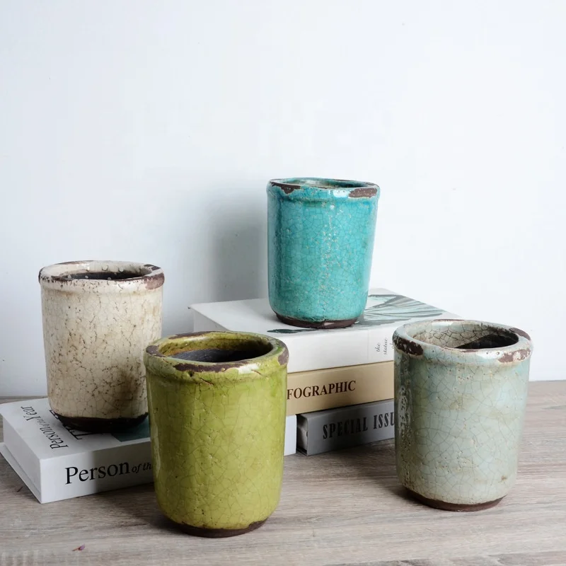 Venta al por mayor antiguas macetas-Compre online los mejores antiguas