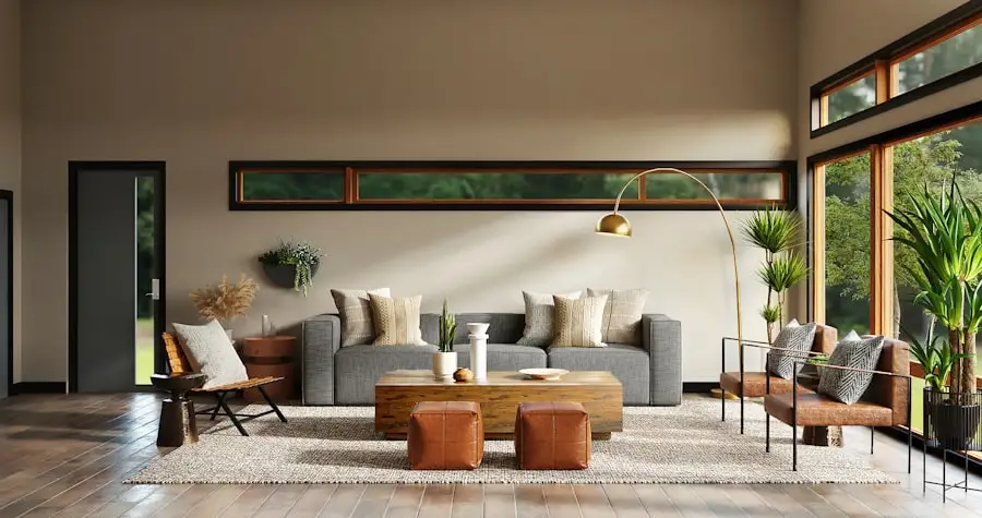 Custom accent lighting in an architectural interior