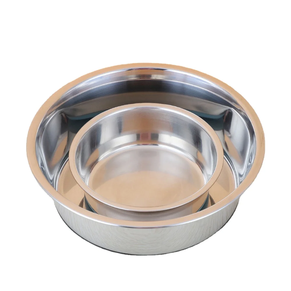 

Wholesale High Quality Customized Stainless Steel Thicker Dog Food Bowl Dog Water Bowl Pet Water Feeder, Blue,black,red or customized