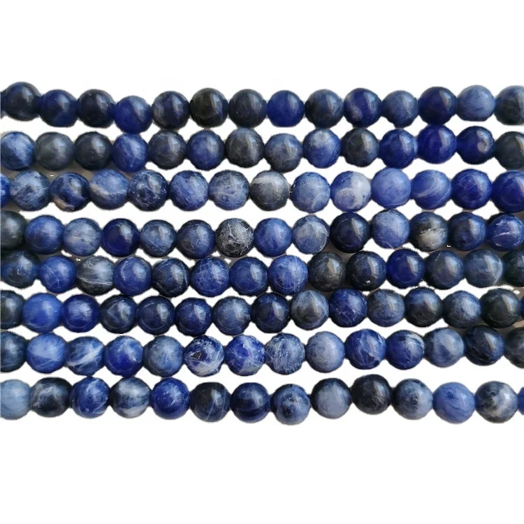 

10mm Natural Blue Sodalite Beads Round Loose Beads Stone