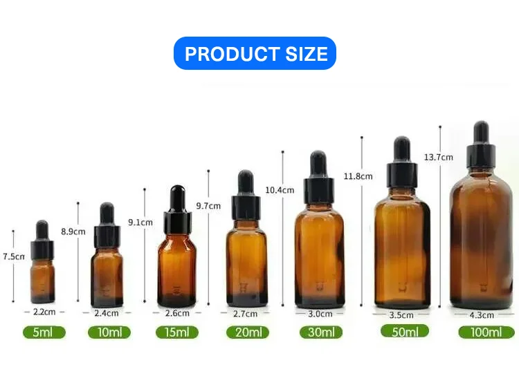 Factory Produced Wholesale Hot Sale Glass Essential Oil Bottle with Spray/Pump