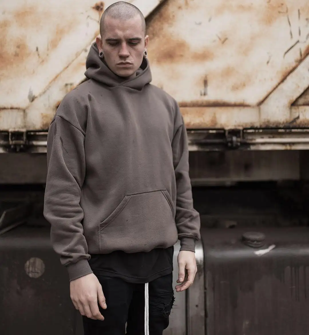 

high quality custom streetwear made men plain stock dropshipping hoodie