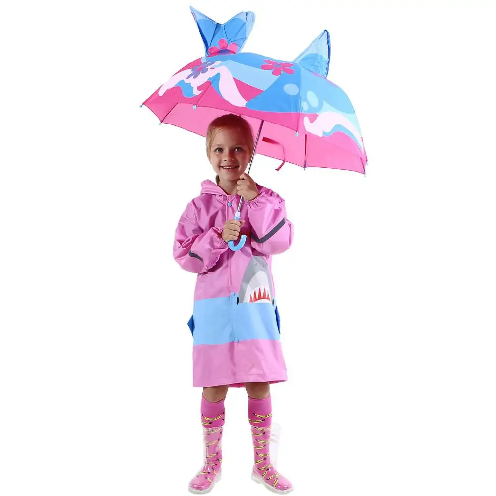 

Baby Cover Parasol For Sun Rain Uv Rays 3d Cartoon Outdoor Umbrella Wind Resistant Folding Umbrella Rain Windproof