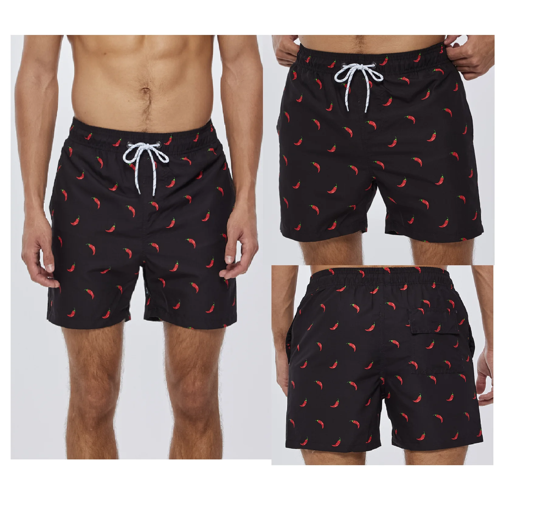 

video factory men swim trunks shorts beach shorts for men swimwear pant print bathing suit, Support custom colors