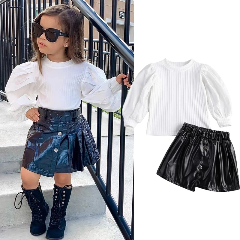 

LFQ-764 Kids Fall Clothing 2021 Girls 2 Piece Set Designer Kids Clothing Girl Sets Fashion Trend Kids Clothing Wholesale Fall, As picture