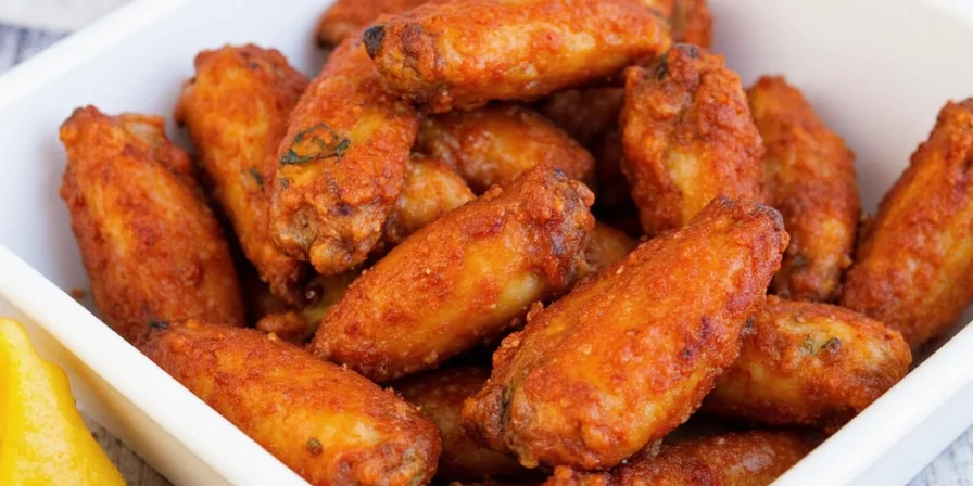 delicious chicken wings platter