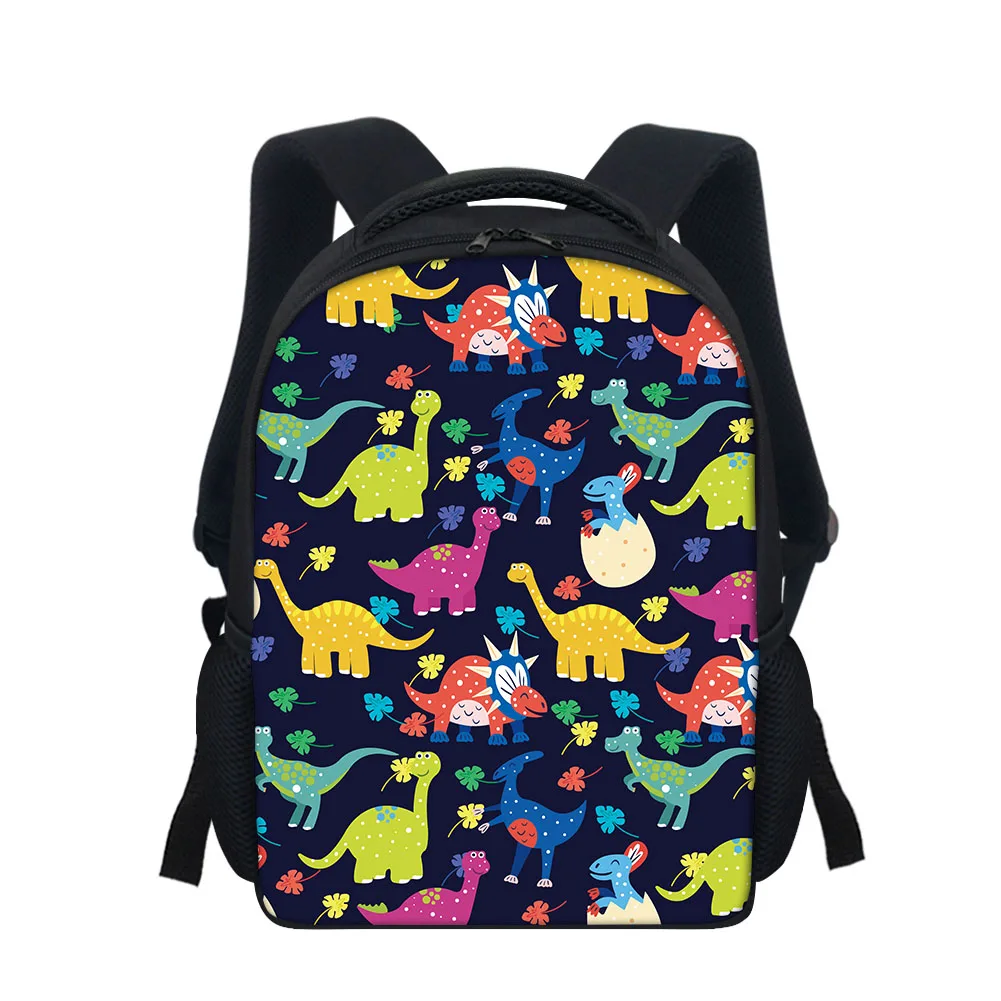 

Cute Cartoon Dinosaur Printing Kids School Backpack Preschool, Kindergarten Bookbags for Boys and Girls With Adjustable Straps, Customized color