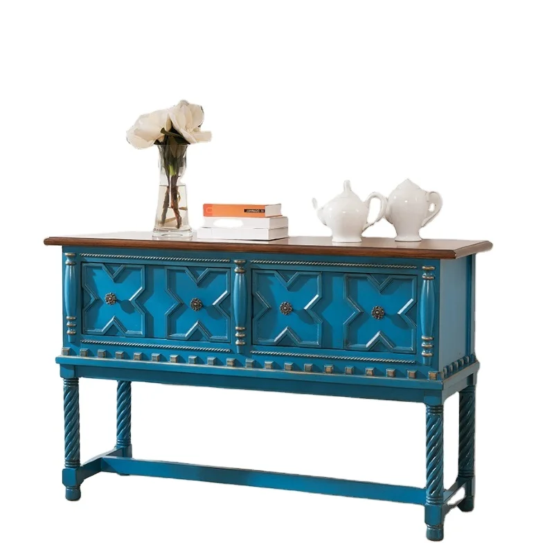 
wooden Furniture Home display Oem wall Modern end side wood console table cabinet 