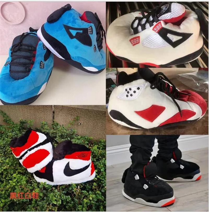 furry sneaker slippers