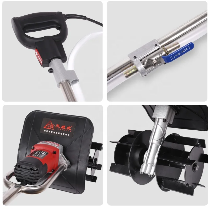 
New manual durable portable small asphalt dry powder sand mixer concrete cement mixer 