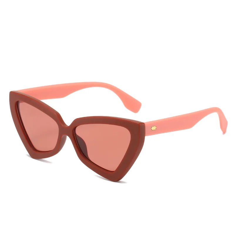 

Wholesale New Style Candy Color Triangle Sunglasses Women Personality Fashion Shades Sunglasses, Picture shows