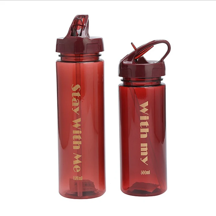 

500ML 620ML BPA Free Portable Plastic Water Bottle transparent plastic cup outdoor sport, Customized color