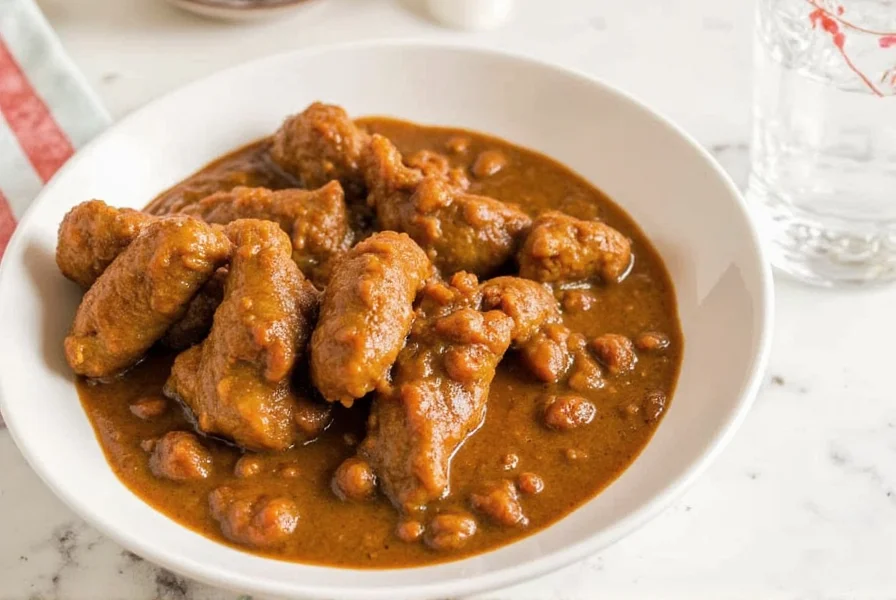 Cooking mole sauce in a pot
