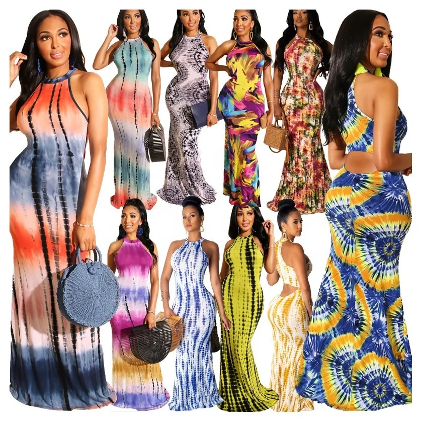 

AIXI Vintage Women Dress Summer 2021 Long Casual Dresses