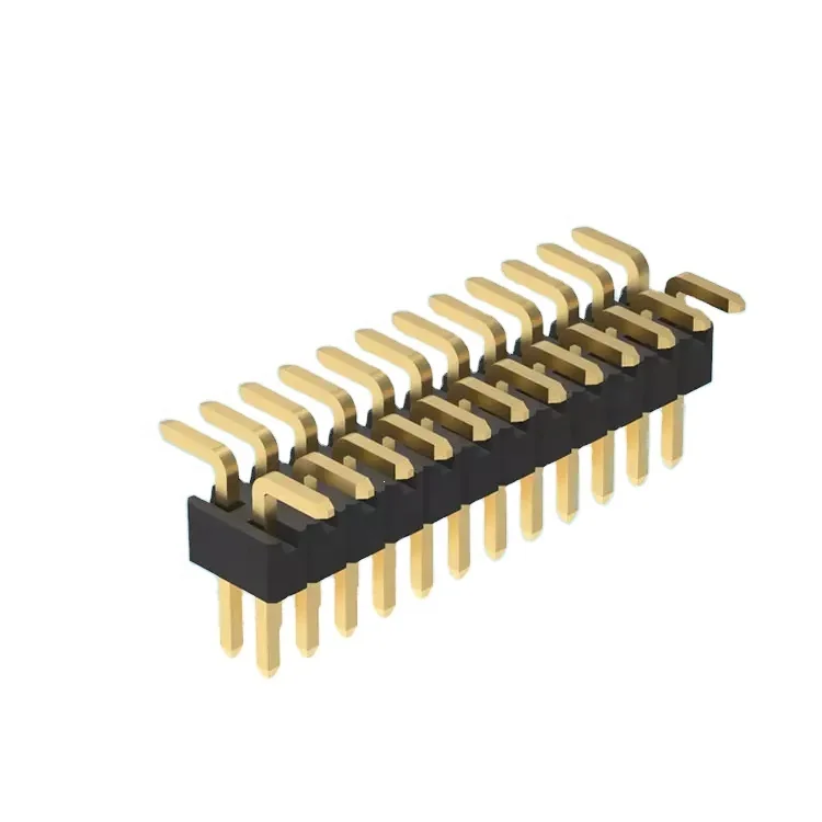 

Denentech Gold Plated Dual Row 1.27mm Pitch SMT Male Housing Available in 3P 8P Pin Header Connector