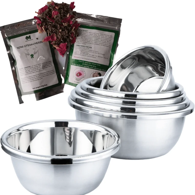 

Best Selling wholesale yoni steam bowls,vaginal steaming bowl,stainless steel bowl for steaming, Metal color