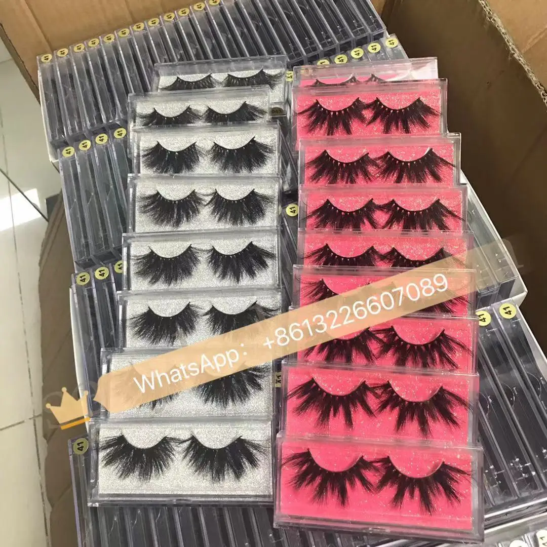 

queen 3d 25mm lashes with custom package wholesale vendor minkeyelashes mink strip lashes