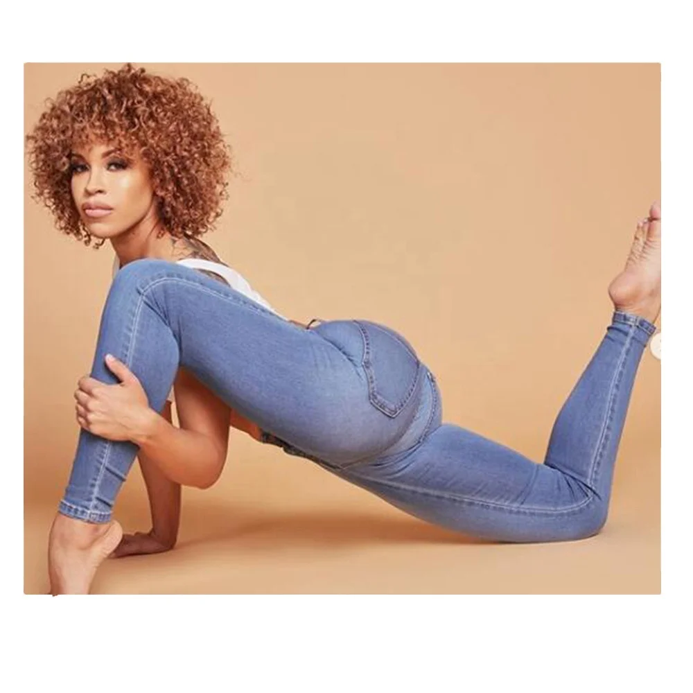 

Women Slim Fit Super Stretch Yoga Denim Jeans, As shown