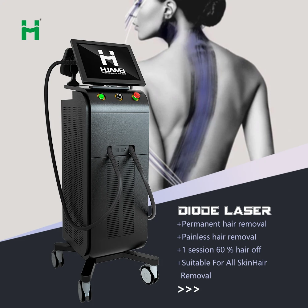 

Big High Power Permanently Laser Diodo 810 Portable 808nm Diode Laser Hair Removal Machine 755 808 1064 Diode Laser good price