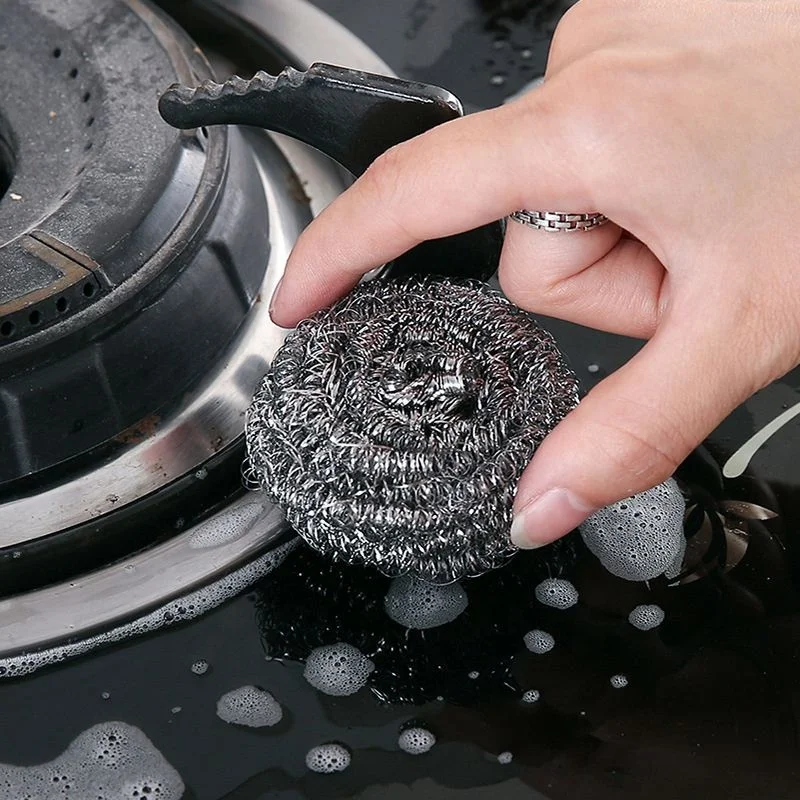 

Pot Cleaning Stainless Steel Wire Scourer Metal Scrubber