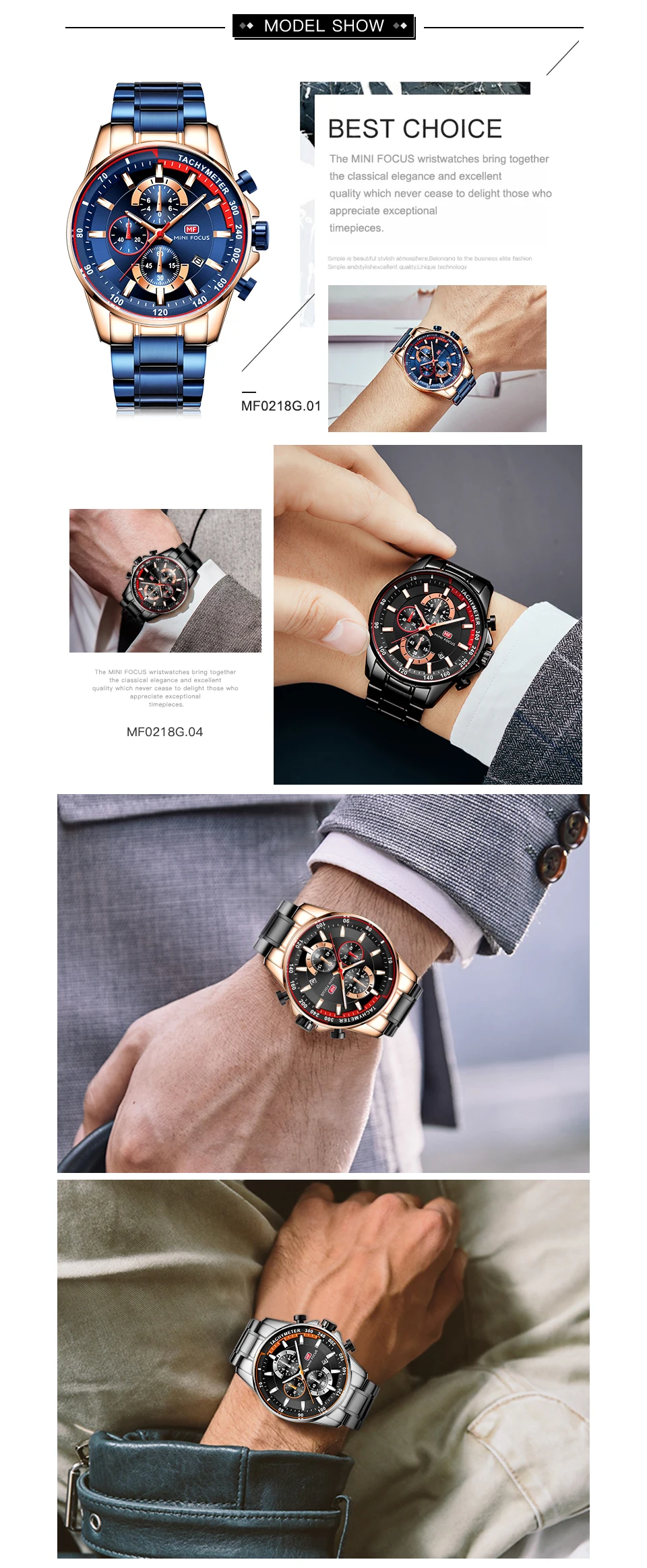 MINI FOCUS MF0218Gストレージクリエイティブアナログウォッチ3ダイヤルクロノグラフステンレス スチールストラップキングフォーマル高品質男性用時計| Alibaba.com