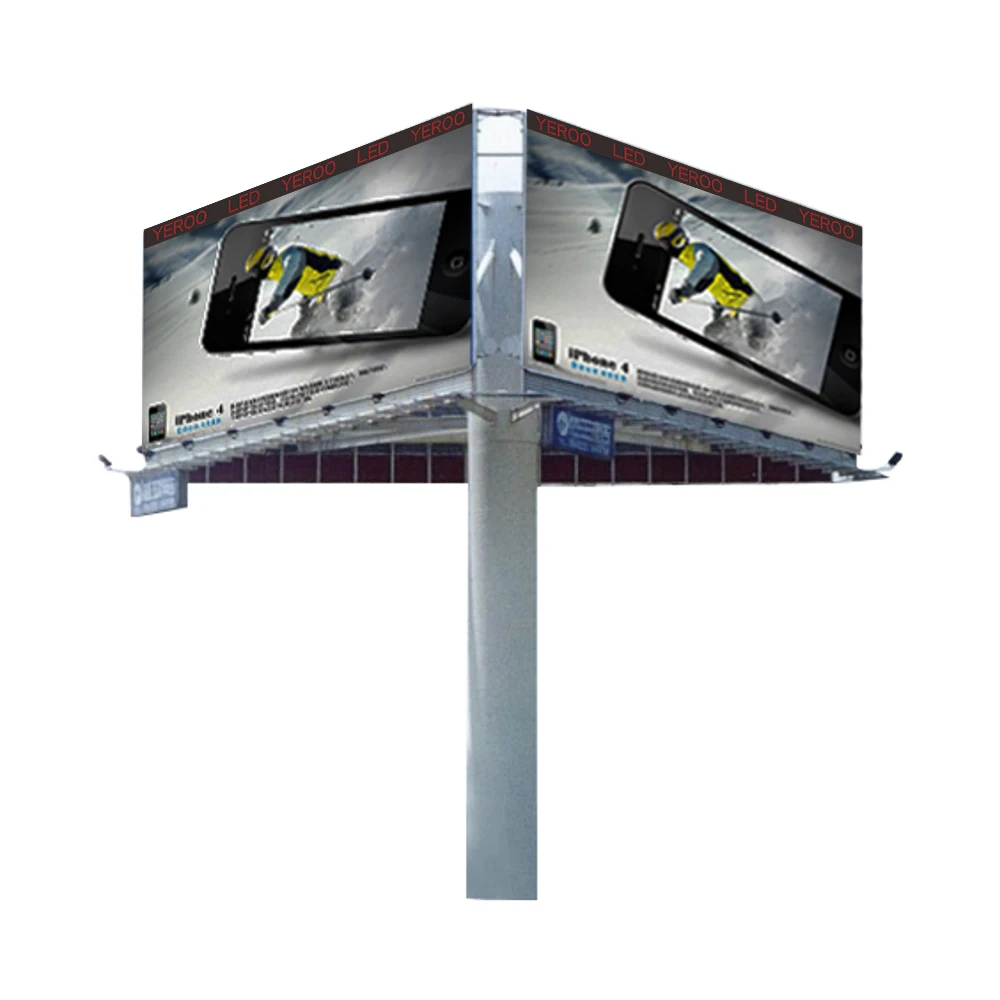 product-YEROO-Three sidedfull color P8 P10 P12 P16 digital led billboard-img