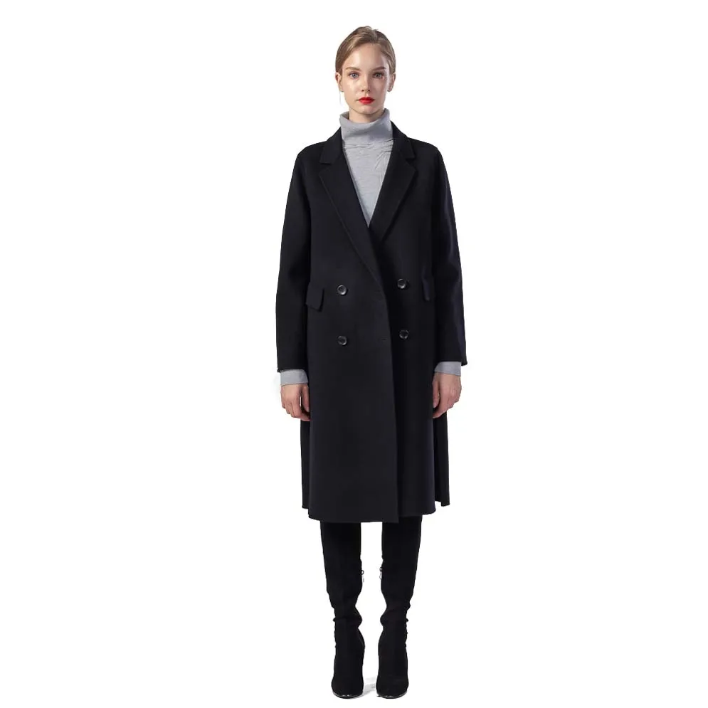 

New Winter Clothes Ladies Oversize Jacket Overcoat 100% real Cashmere Wool trench blend coat for women, Customized color
